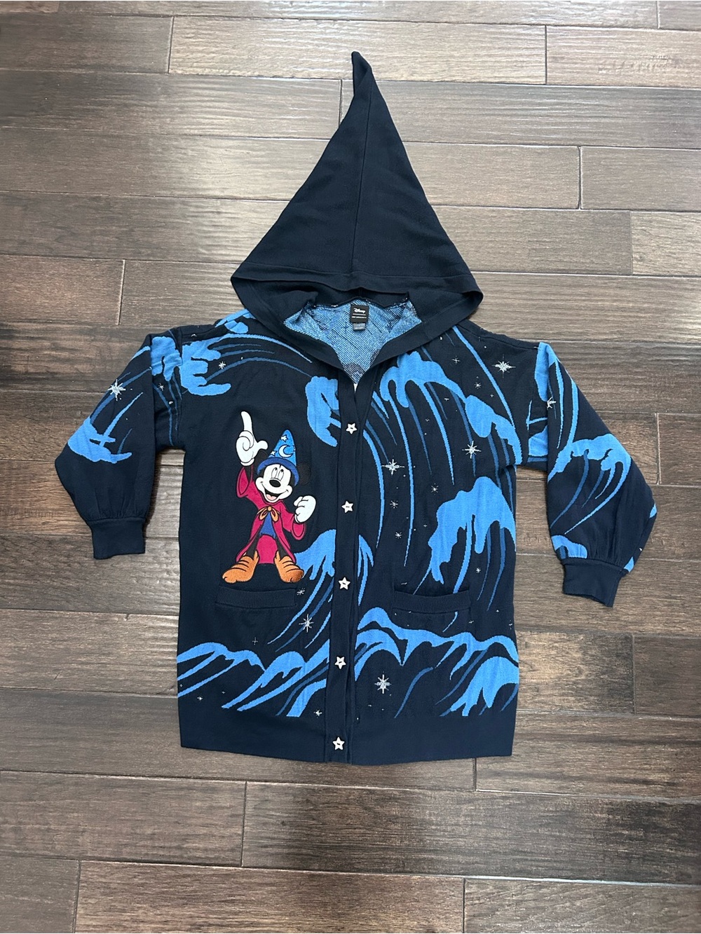 Her Universe Disney Fantasia The Sorcerers Apprentice Mickey Mouse Cardigan SZ 1